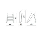 (Kartell 2026) – Upper – Small Stepping ladder – (PMMA – Chrystal) -G7030_70
