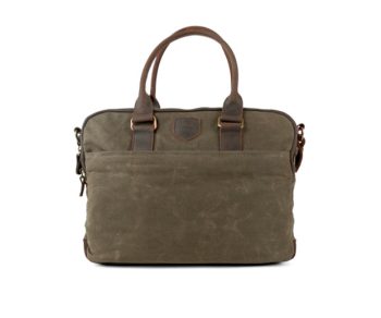 Anchorage Laptop Bag in Canvas and Leather
