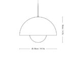 (&Tradition 2024) – Flowerpot VP2 – Ceiling Lamp – (Vermilion Red) – 133083A182 – Pr. 585,48