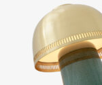 (&Tradition 2025) – Raku SH8 – Table Lamp – (Blue Green & Brass) – 136746A118