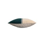 (Casamance 2025) – Housse de coussin rime – (Cinza – Azul_Verde) – [30 x 60] – CO48003