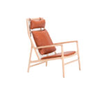 (Gazzda 2025) – Gazzda dedo Lounge chair – (Oak White – Whiskey Leather) – xxxx