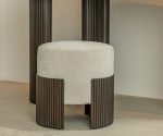 (Ethnicraft 2026) – Roller Max pouf – (Teak-off_white) – 35040