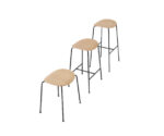 (&Tradition 2025) – Pavillion AV38 – Stool – (Walnut) – 139865A247 – 4kg