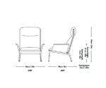 (&Tradition) – Muno LN17 – Lounge Chair – (Noble Black Leather + Chrome) – (20kg)