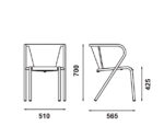 (Adico 2025) – 5008 – Outdoor Chair – (Matt – Cream -1019) – 39_03_212_A
