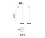 (Artemide 2025) – IXA – Reading Floor – (Anthracite) – 1112010A