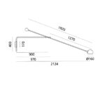 (Artemide 2025) – Ixa L – Wall Lamp – (No Plug) – (Anthracite) – 1114010A