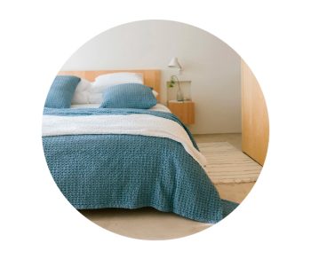 Favo Colcha Natura Enrugada de Algodão