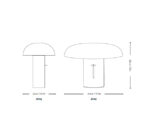 (&Tradition 2025) – Montera JH42 – Table Lamp – (Amber & Ruby) – 133280A440