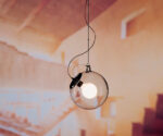 (Artemide 2025) – Miconos – Ceiling Lamp – (Crystal Diffuser & Brass Satinised Structure) – A031010