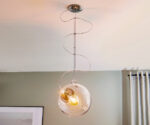 (Artemide 2025) – Miconos – Ceiling Lamp – (Crystal Diffuser & Brass Satinised Structure) – A031010