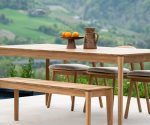 (Ethnicraft 2025) – Bok outdoor bench – (Teak) – (No Upholstery) – [162cm] – 10206