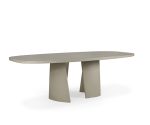 (Ethnicraft 2025) – Canyon outdoor dining table – (Concrete) – 25061