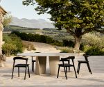 (Ethnicraft 2025) – Canyon outdoor dining table – (Concrete) – 25061