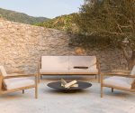 (Ethnicraft 2025) – Jack Outdoor Sofa – (Teak – Natural) – (2 Seater) – 10241