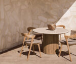 (Ethnicraft 2025) – Roller Max dining Table – (Teak & Concrete) – 11216 – Pr. 1799,00