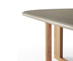 (Ethnicraft 2025) – Trestle dining Table – (Concret & Teak) – 11251