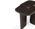 (Ethnicraft 2025) – Brutalist side table – (mahogany rose brown) – 35160