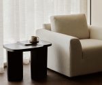 (Ethnicraft 2025) – Brutalist side table – (mahogany rose brown) – 35160