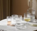 (FermLiving 2025) – Ripple Glasses – (clear glass) – [ Pack 4] – 5438