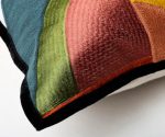 (Casamance 2025) – Housse de coussin aurore – (Multicolorido – Verde àgua) – [40 x 60] – CO46303