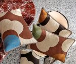 (Casamance 2025) – Housse de coussin ellipse – (Verde e Terracota e Bege) – [40 x 60] – CO52005