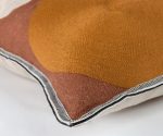 (Casamance 2025) – Housse de coussin ellipse – (Verde e Terracota e Bege) – [40 x 60] – CO52005