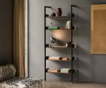 (&Tradition 2025) – Rombe IF1 – Industrial sheelf -(Anthracite & Walnut) -IF1_146244A543+146245A541