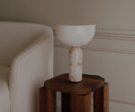 (New Works 2025) – Kizu Table Lamp – (Kunis Breccia Marble) – [Medium] – 20425