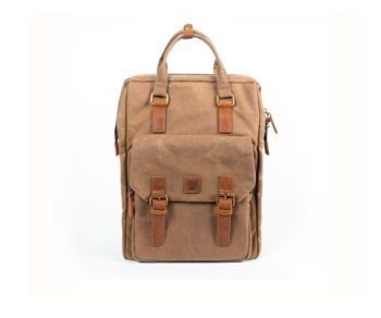 Juneau Mochila de Aventura de Lona e Couro