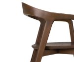 (Ethnicraft 2025) – Bok dining chair – (Teak Brown) – (No Upholstery) – (Varnish) – 10683