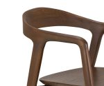 (Ethnicraft 2025) – Bok dining chair – (Teak Brown) – (No Upholstery) – (Varnish) – 10683