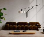 (Grupa 2026) – Okolo – Wall Lamp Articulated Arm Single – (Black) – OK-Wbk-L