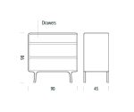 (2026 Gazzda) -Fawn Drawer – (White Oak) – 01D-00002
