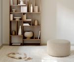 (Ethnicraft 2026) – Barrow Pouf Low – (Off-White) – 20157