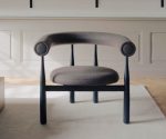 (New works 2026) – Bukowski Lounge Chair – (Quick ship – Nevotex, Wooly Plus, 1008 – Oak Black) – 44311NEWO1008 – Live 0 0 0 1