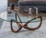 (Cattlan Italia 2026) – Heliz – (Glass – Canaletto walnut) – 120cm – NC – OP0