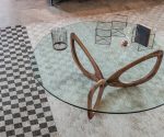 (Cattlan Italia 2026) – Heliz – (Glass – Canaletto walnut) – 120cm – NC – OP0