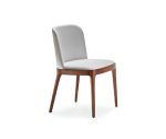 (Cattlan Italia 2026) – Magda Chair – (Canaletto walnut – White Leather) – B920 – frNC