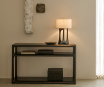 26970_Flow_table_lamp_varnished_mahogany_Rose_brown_Beige_fabric_front_cut_HQ