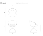 50700_Unda_office_chair_Salt_fabric_black_base_with_wheels_side_cut_WEB